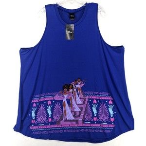 Disney Hercules Muses High Neck Tank Top New Blue